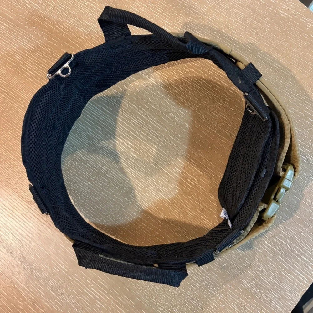 Klein Tools Padded Utility Duty Belt 35W-39W Large Tan Black Tactical Work Belt